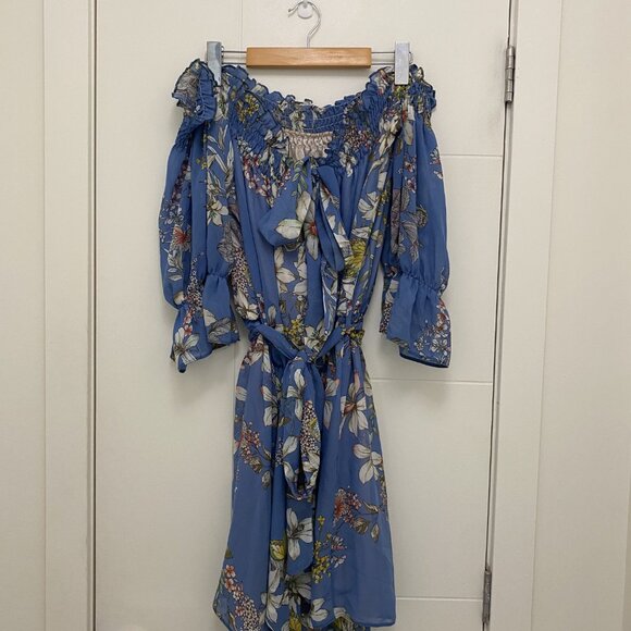 Fjo Off the Shoulder Floral Dress - Made in Greece - Picture 3 of 4